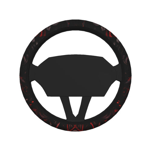 Anime Gothic Steering Wheel Cover | All-Over Print | Anti-Slip Grip | Universal 36–38cm | GRIPDRIVE